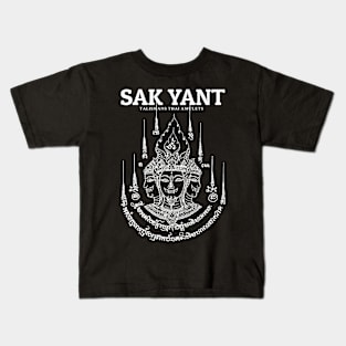 Muay Thai Sak Yant Hermit Kids T-Shirt